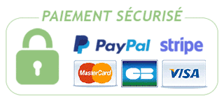 Paiement sécurisé par carte bancaire ou paypal